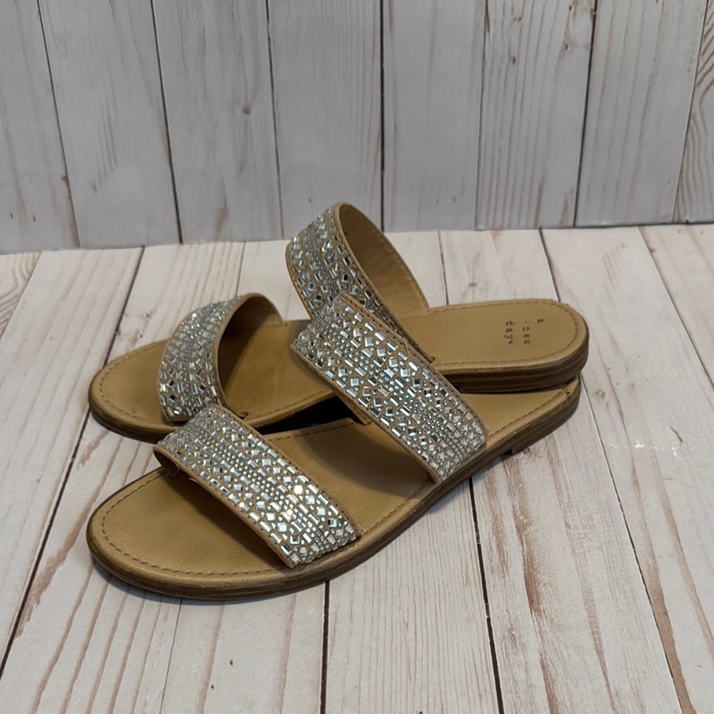 A new day Women's Silver Slide Sandals